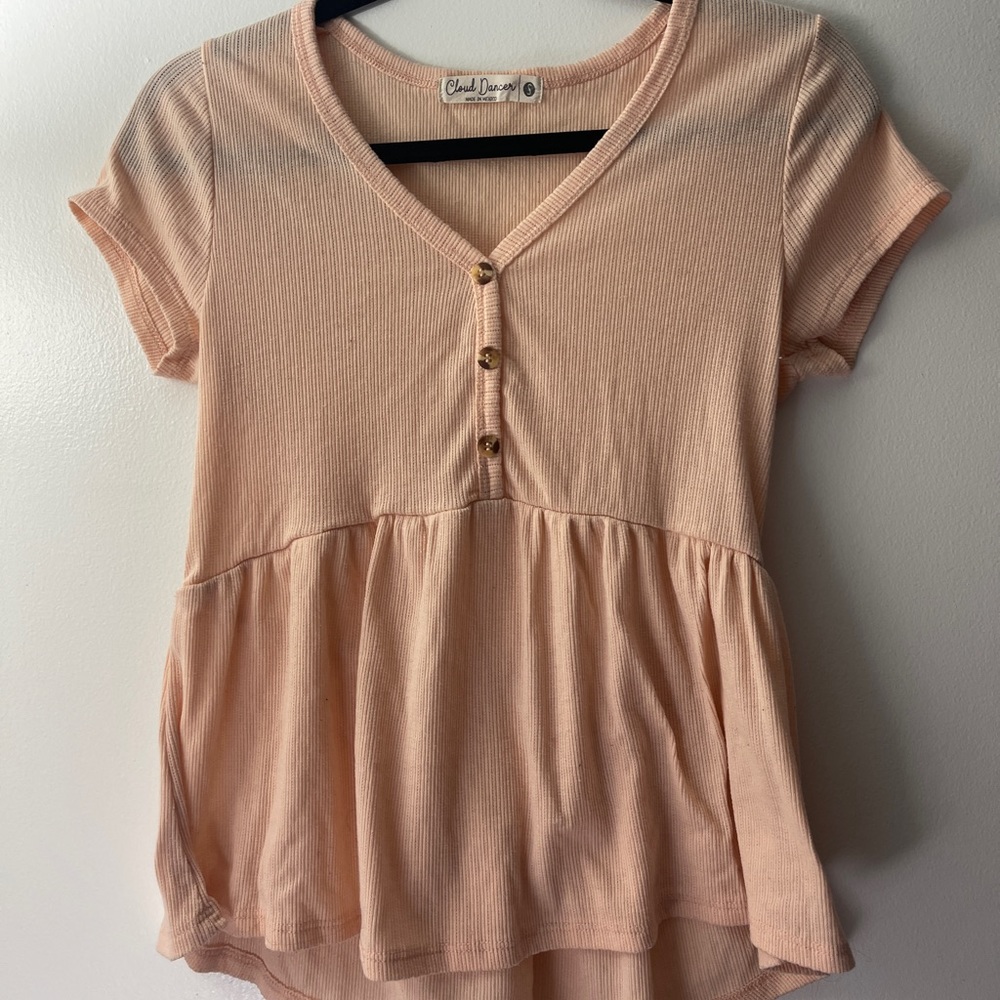 Pink short sleeve top